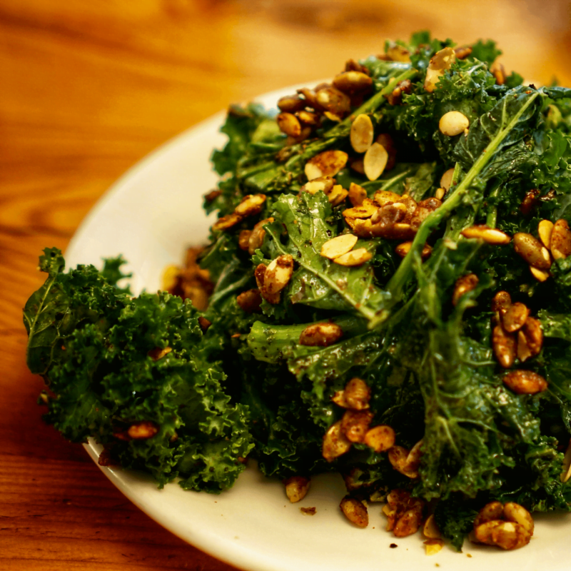 Curly Kale With Rosemary Chili
